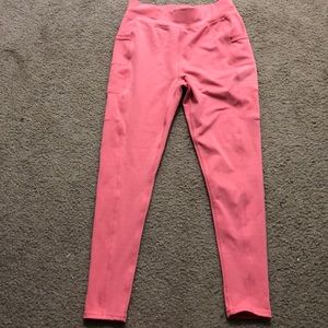 Peach pop fit leggings with pockets size M